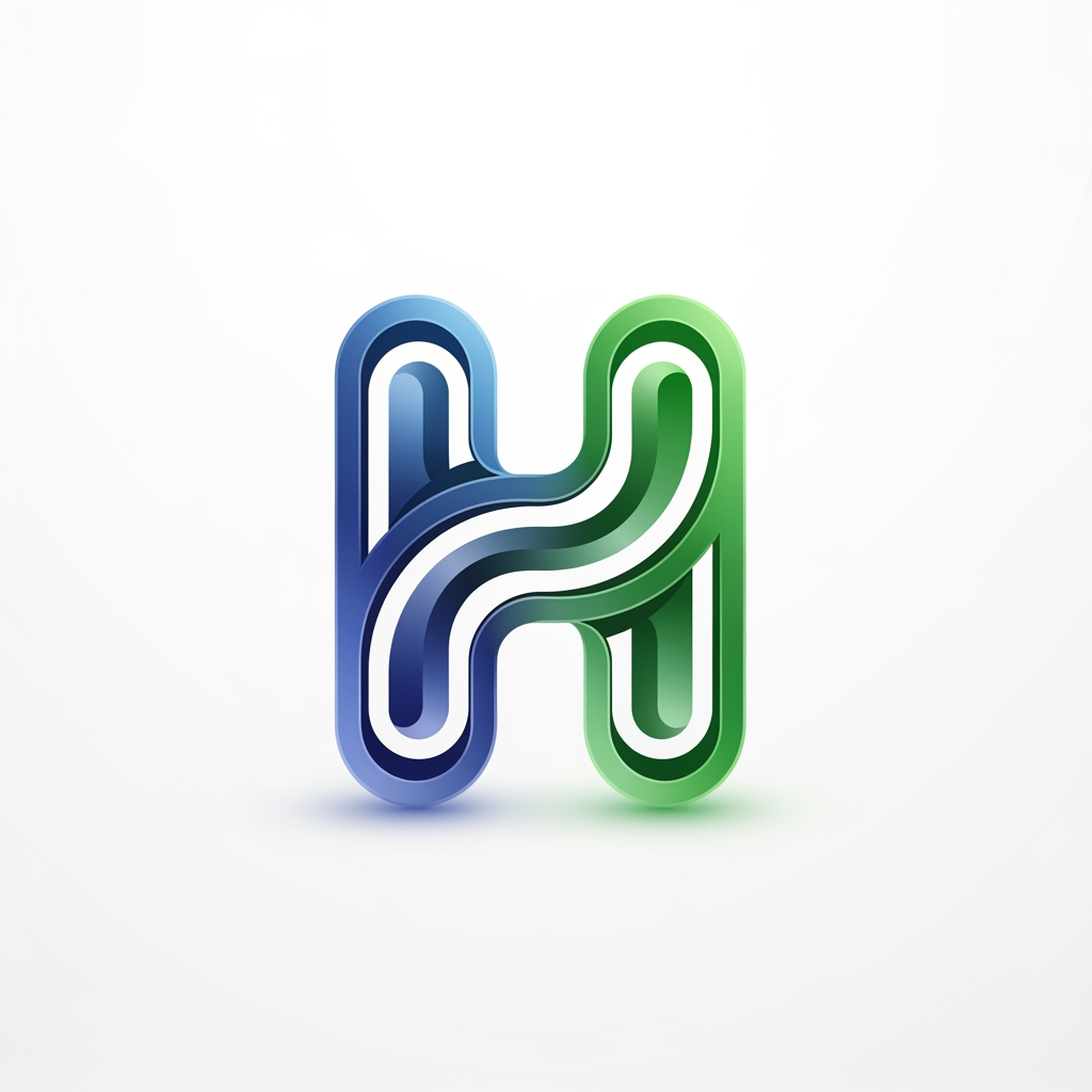 AI Design for logo for 'H'