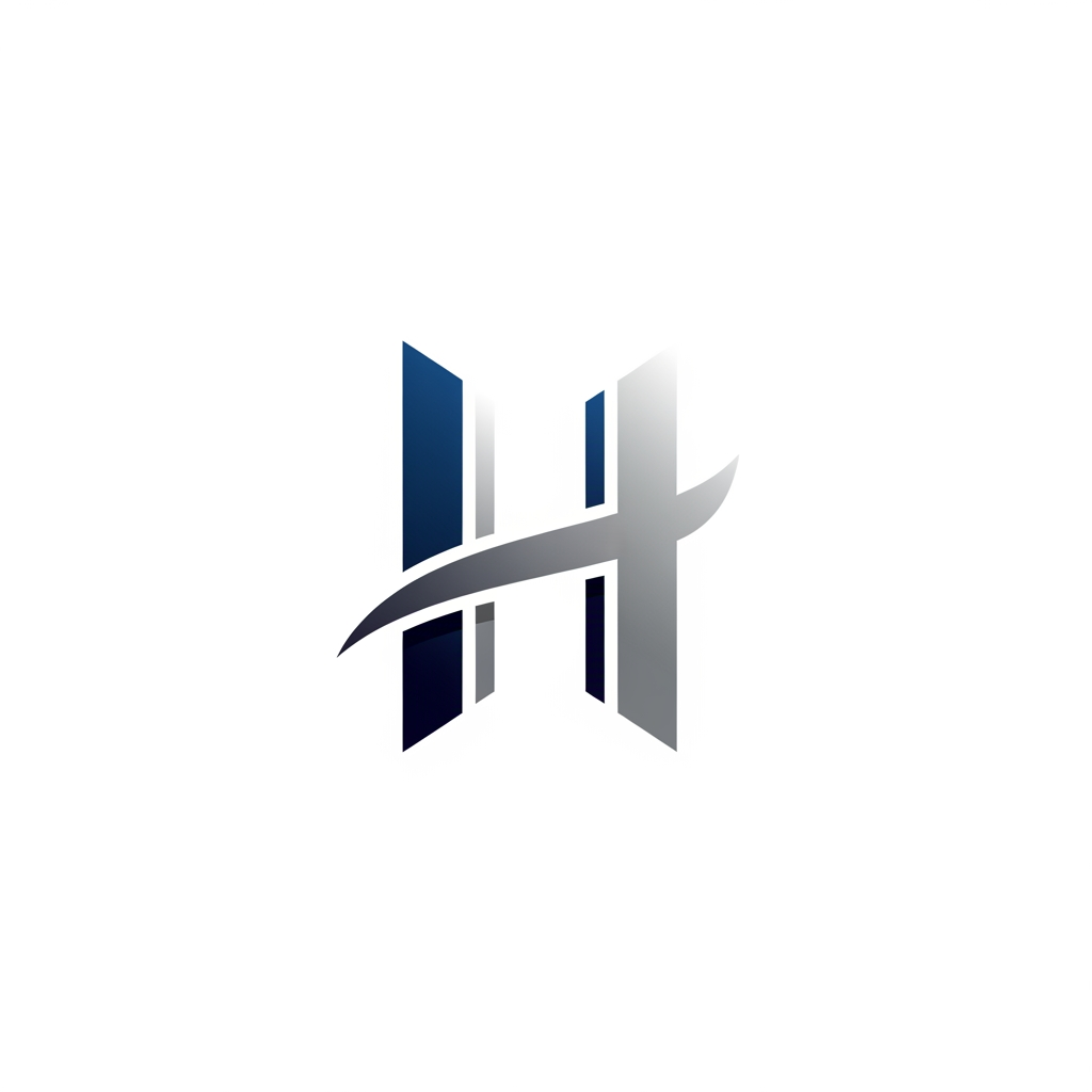 AI Design for logo for letter 'H'