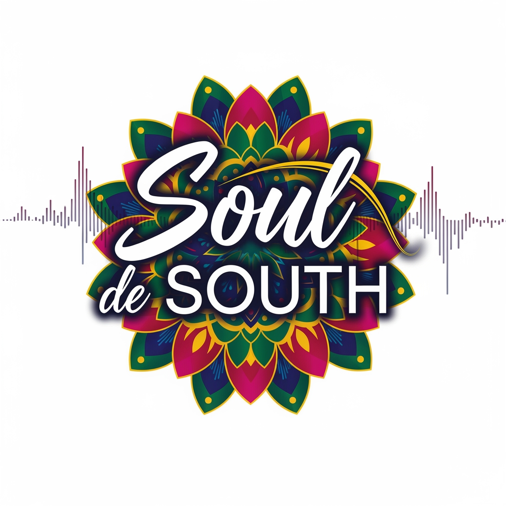 AI Design for Need a Music Event Logo for South Asian, include name "soul de SOUTH
