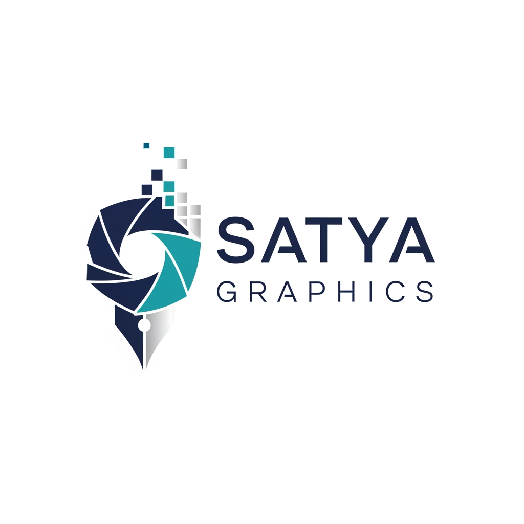 AI Design for create a logo for shop satya graphics