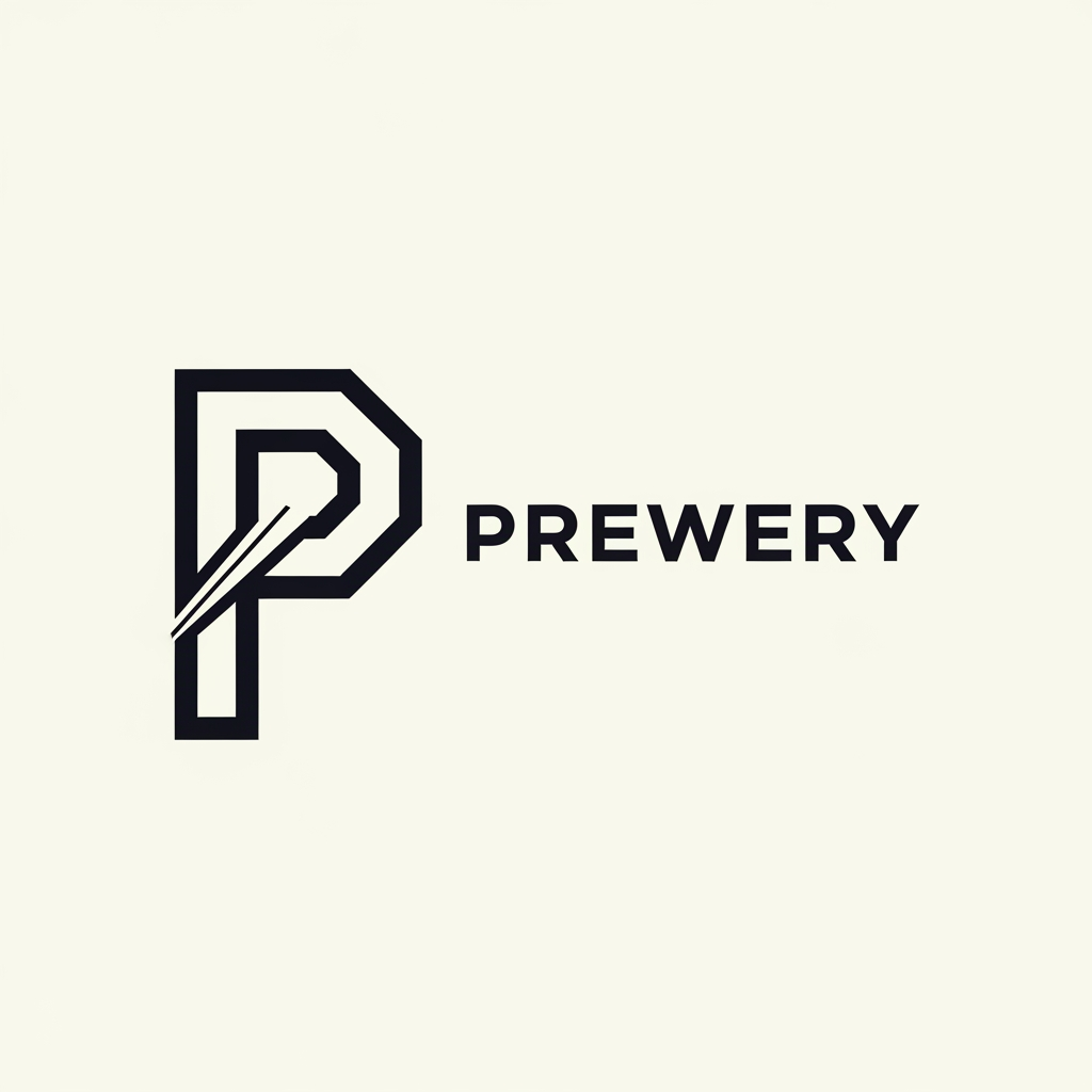 AI Design for I WANT TO CREATE A LOGO FOR "PREWERY"
A high-end, minimalist logo featuring a geometric letter 'P', bold custom typography, sharp architectural lines with a subtle diagonal slice through the stem, vector art style, monochrome, flat design, premium agency aesthetic."