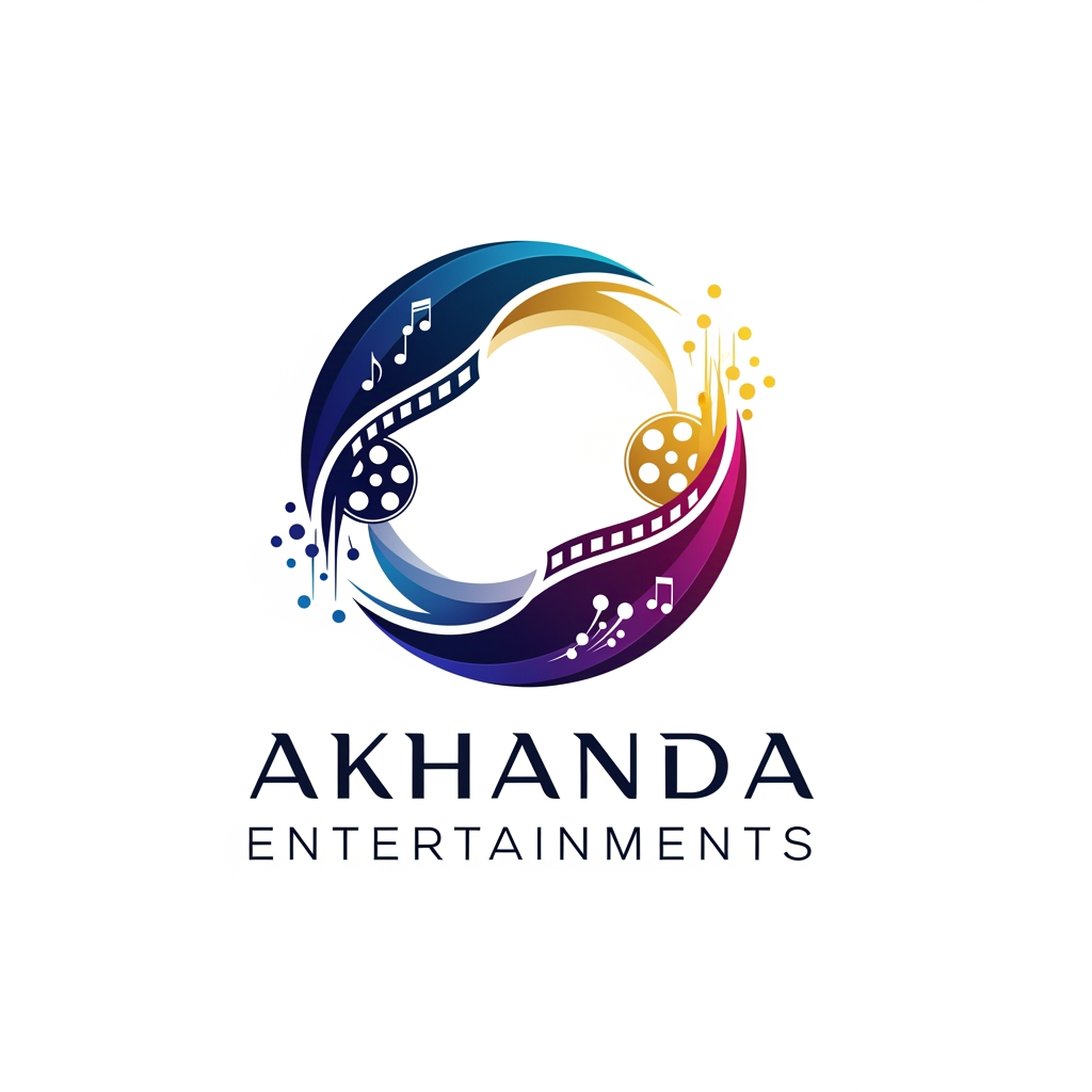 AI Design for create a logo for akhanda entertainments