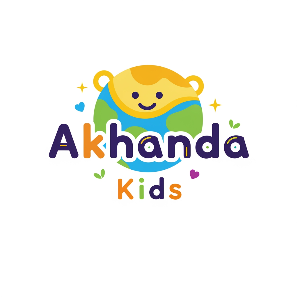 AI Design for akhanda kids logo it should be unique