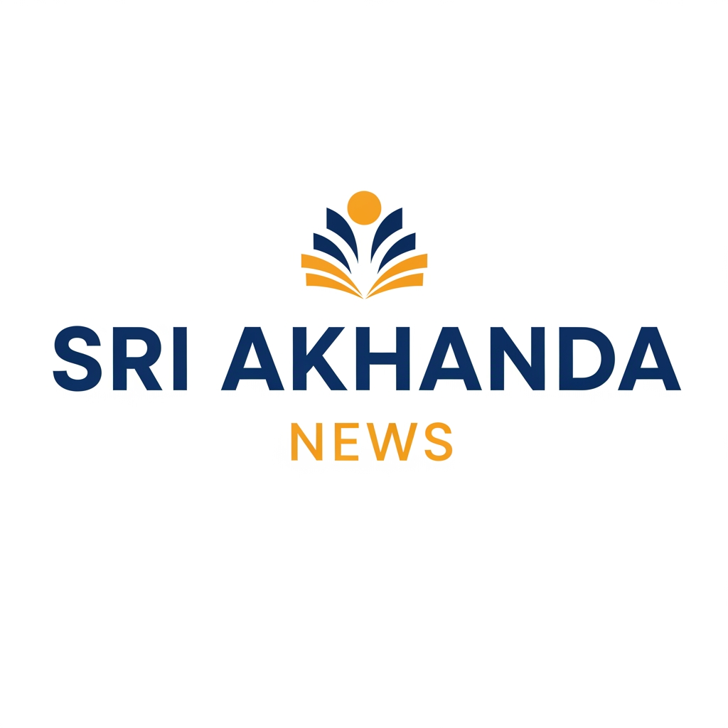 AI Design for sri akhanda news logo