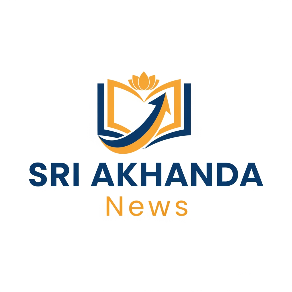 AI Design for sri akhanda news logo