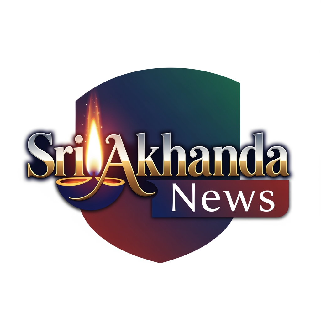 AI Design for sri akhanda news logo