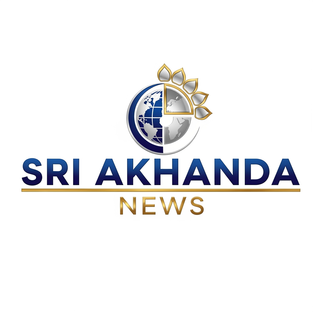 AI Design for sri akhanda news logo for chanel