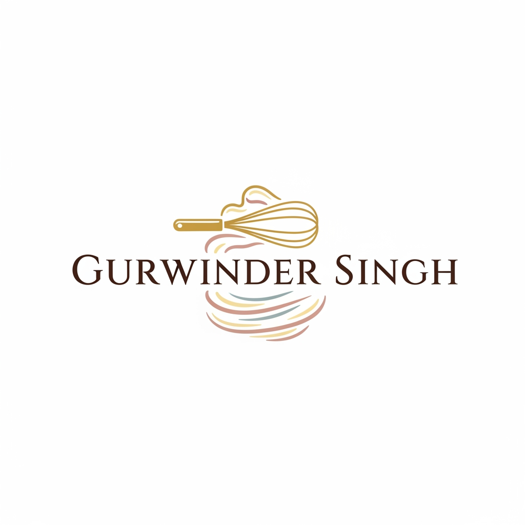 AI Design for make a premium logo for my cake shop ,name gurwinder sing