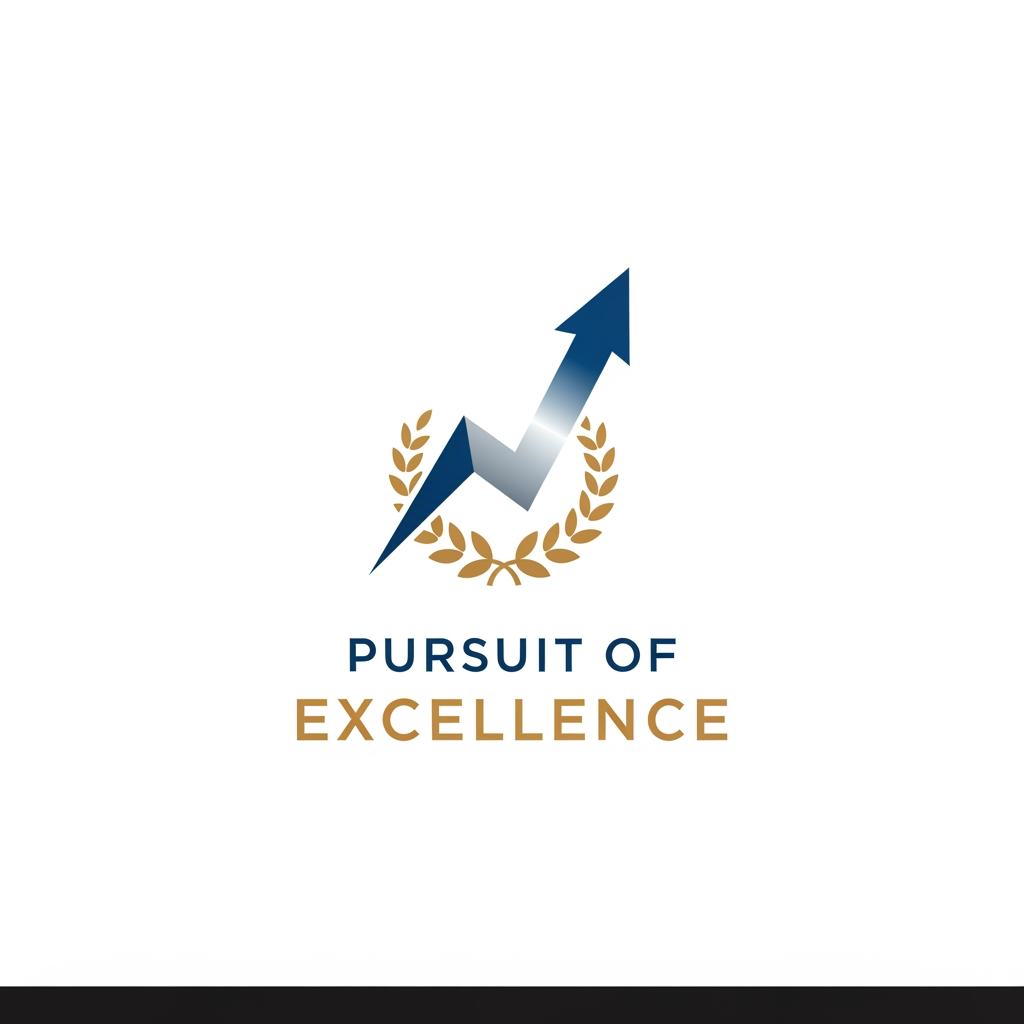 AI Design for PURSUIT OF EXCELLENCE KA LOGO BANAO