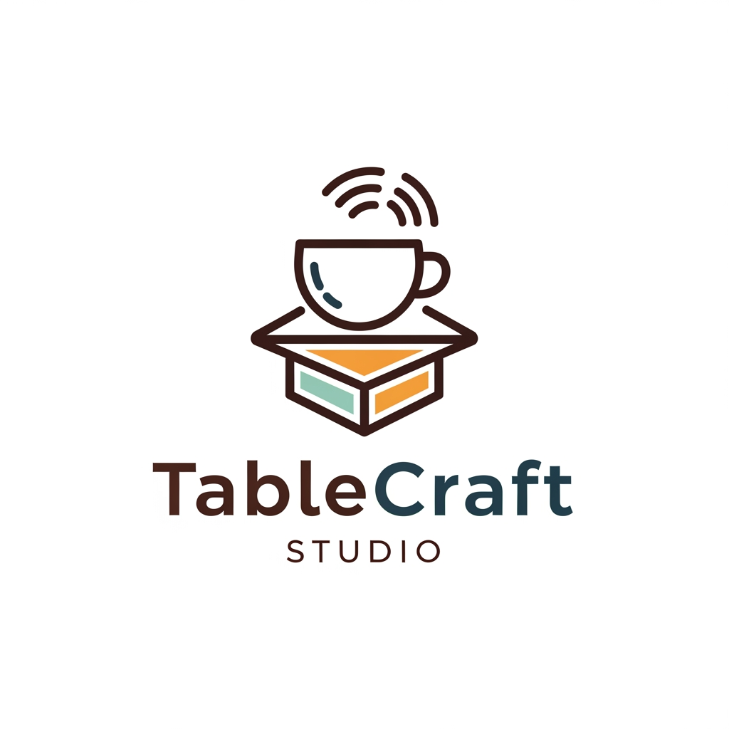 AI Design for Make a logo for our website that makes websites for cafes called TableCraft Studio