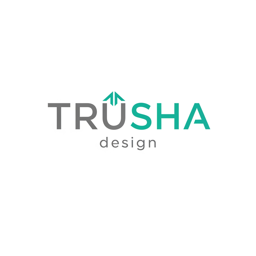AI Design for upar no je logo che ema TRUSHA kr design evu