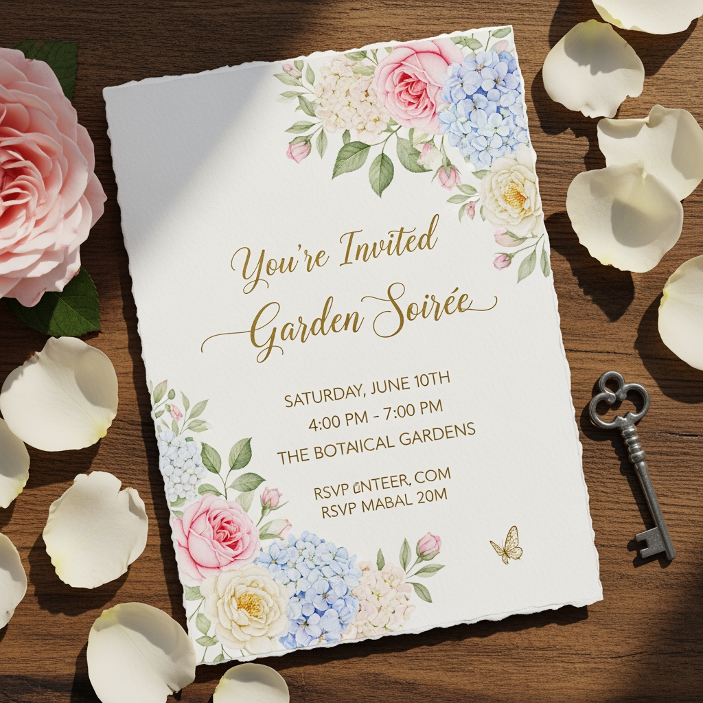 AI Design for invitation