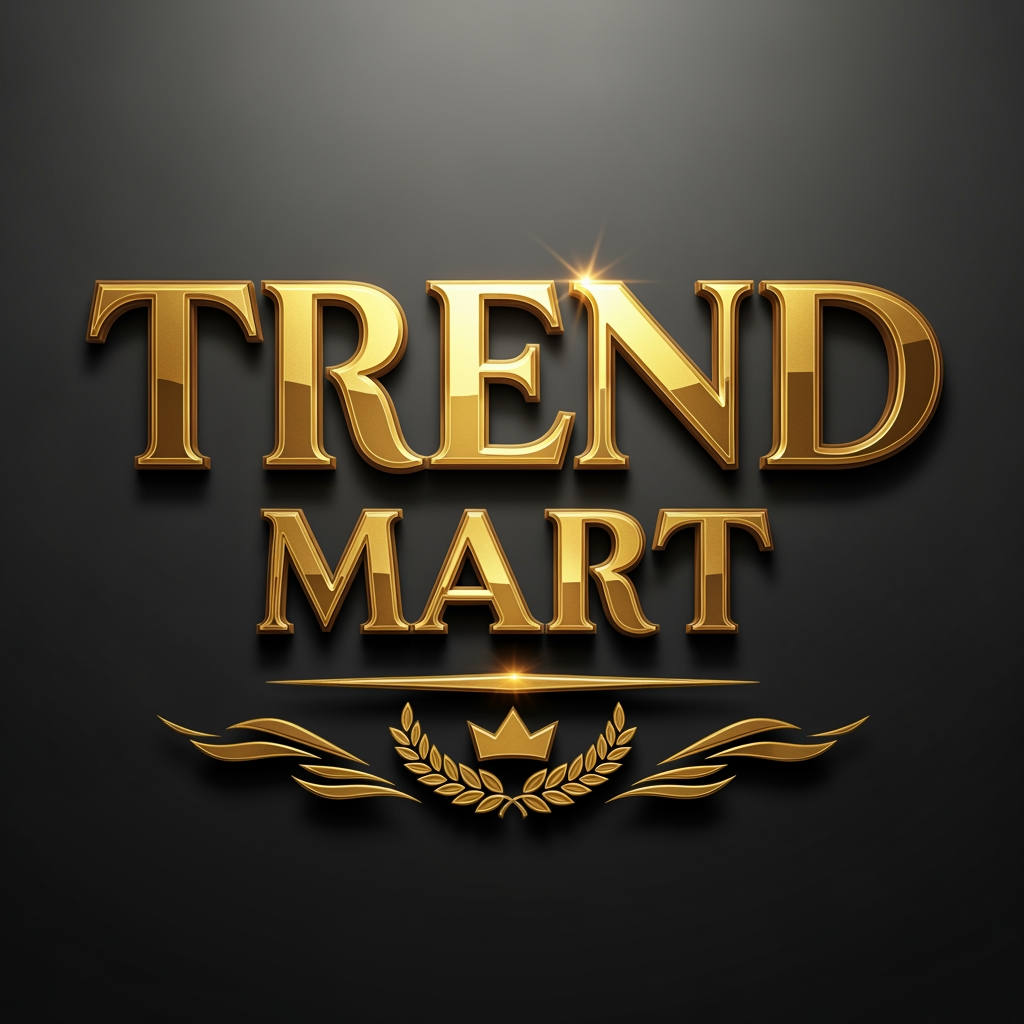 AI Design for TREND MART  GOLDEN COLOUR LOGO