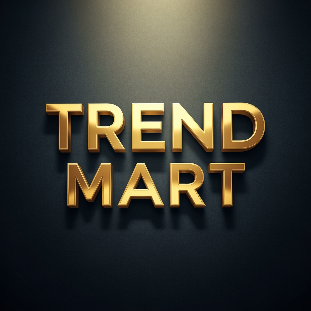 AI Design for TREND MART  GOLDEN COLOUR LOGO
