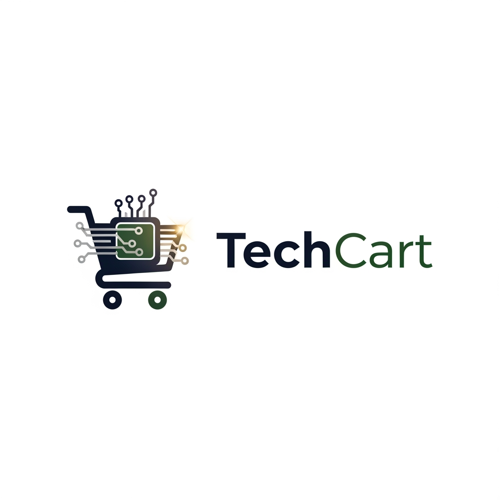 AI Design for make a logo for an online shopping platform which sells techs,electronics,gagets make it more proffesional and elegant and executive