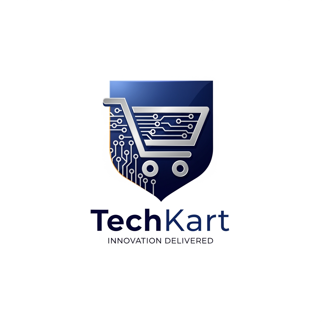 AI Design for make a logo for an online shopping platform which sells techs,electronics,gagets make it more proffesional and elegant and executive