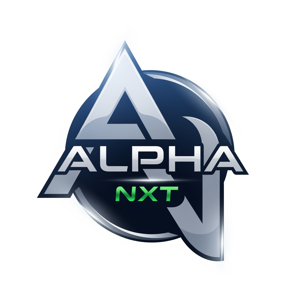 AI Design for create a brand logo in the name of ALPHA NXT