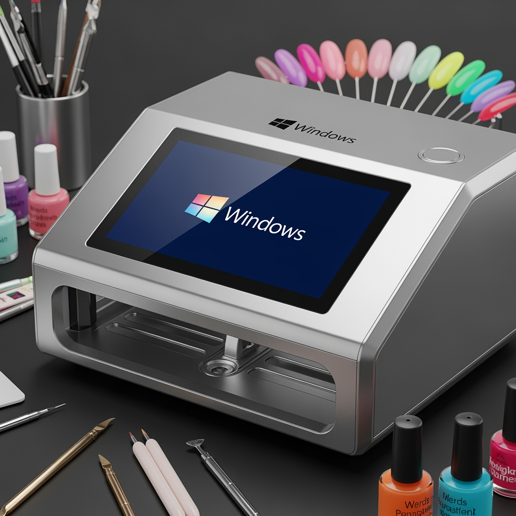 AI Design for windows logo for nails maker