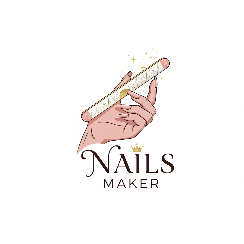AI Design for nails maker logo