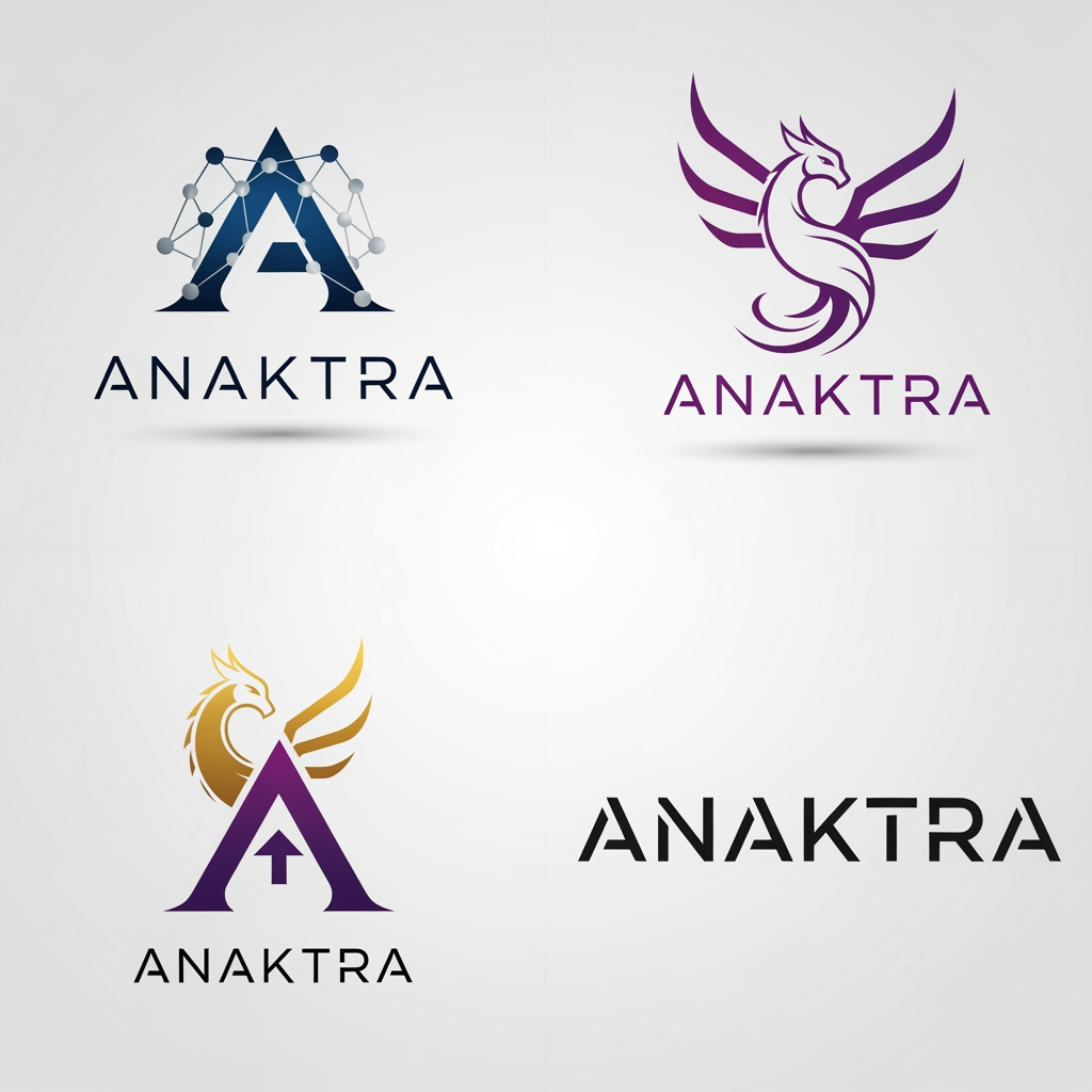 AI Design for make more alternatives for logo of anaktra