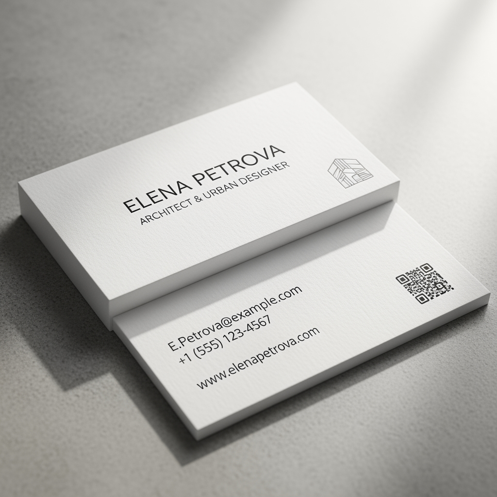 AI Design for visiting card