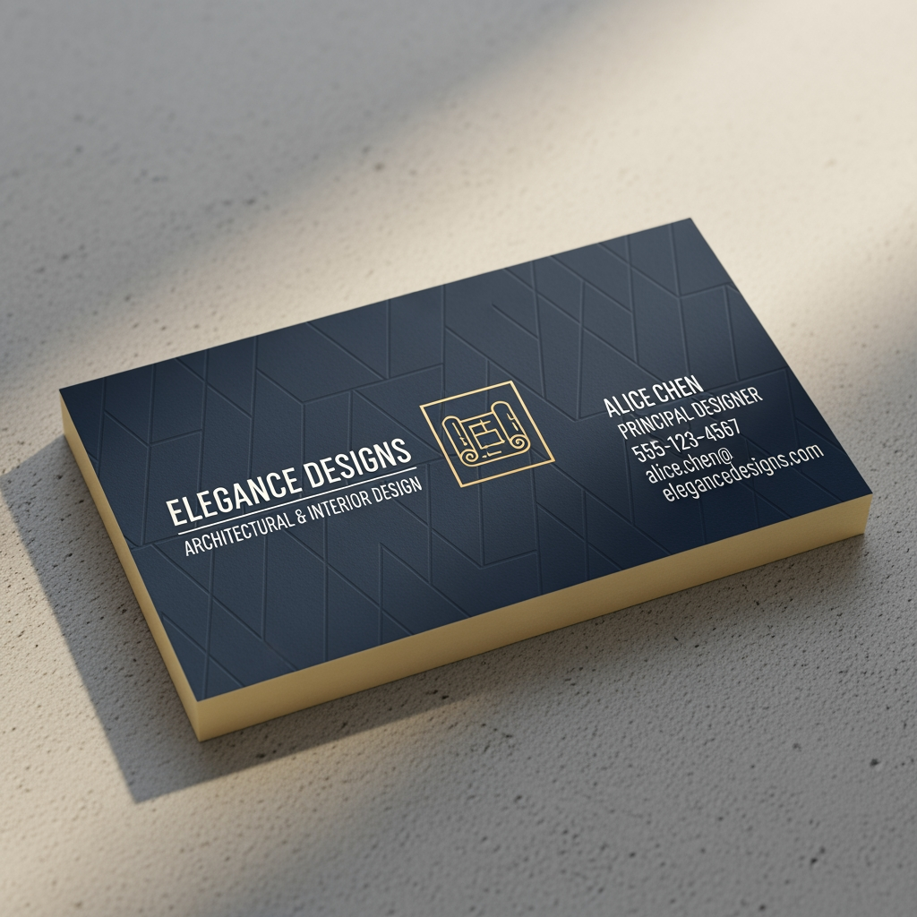 AI Design for visiting card