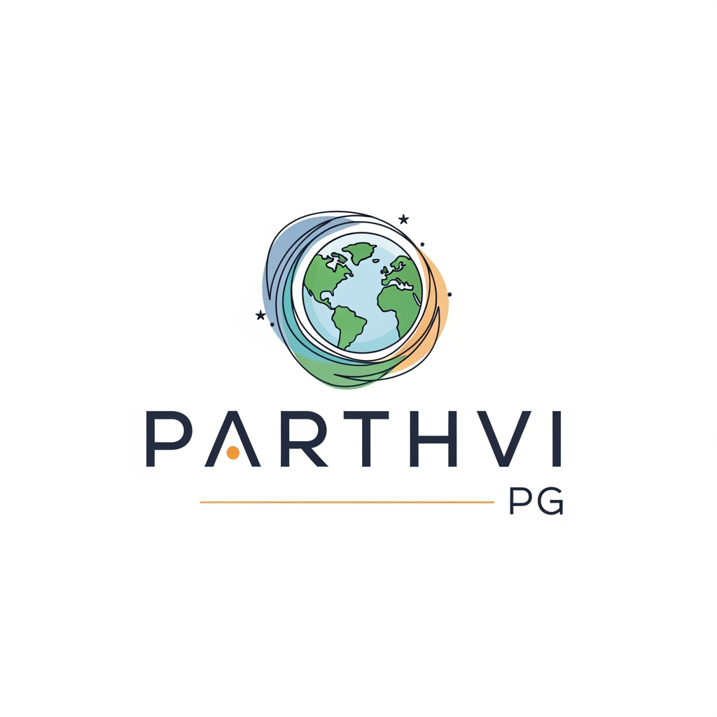 AI Design for mujhe apne pg ke liye ek logo create krwana hai mere pg ka naam parthvi pg hai make logo for my pg