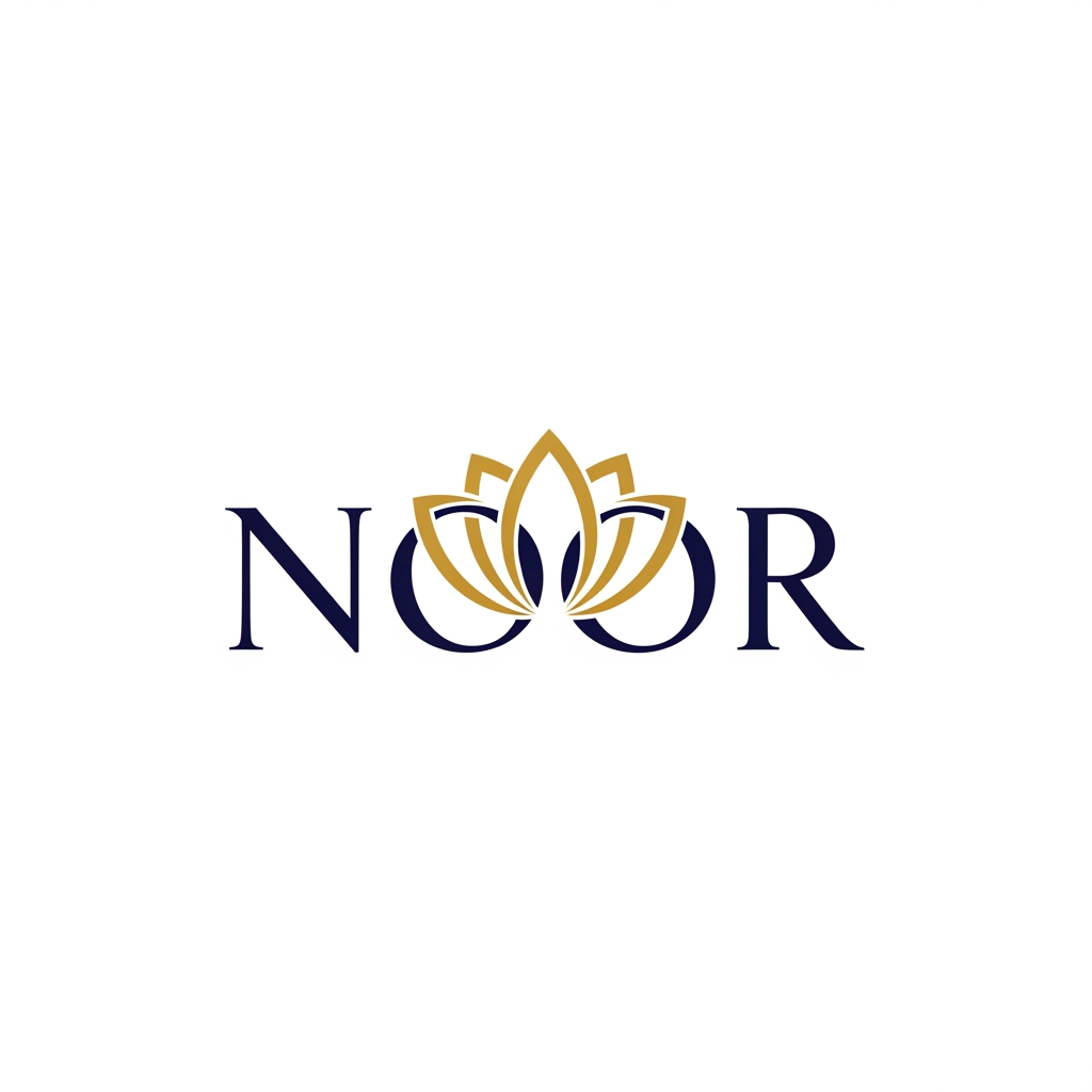 AI Design for create a logo for noor name