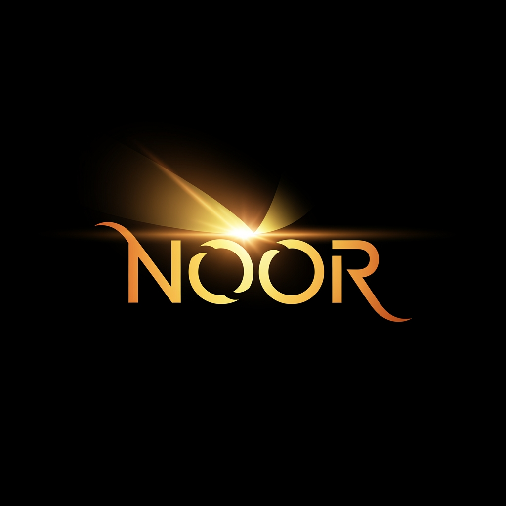 AI Design for create a logo for noor name