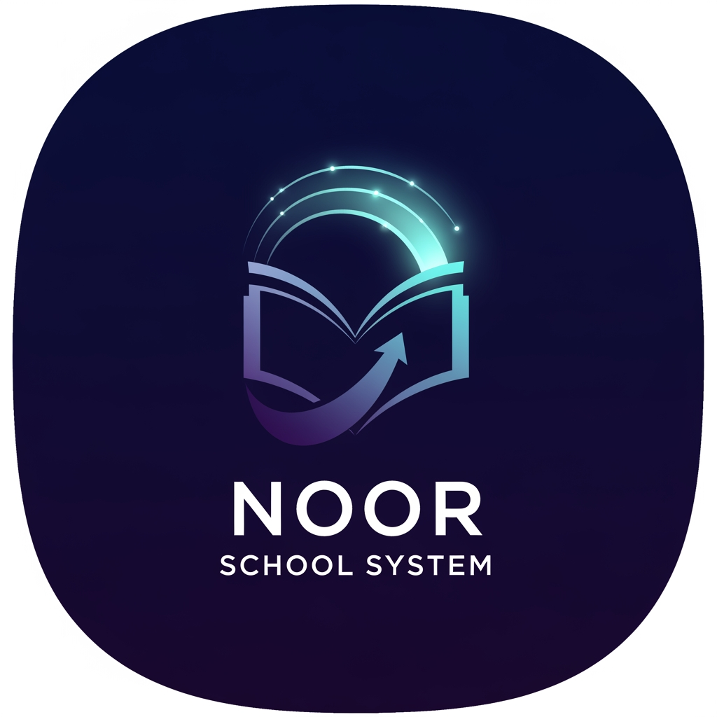 AI Design for create a logo for  noor school system   it should look astheitc, ultra modern , futuristic and it should be in a small pic suitable for profile picture make it prettiest
