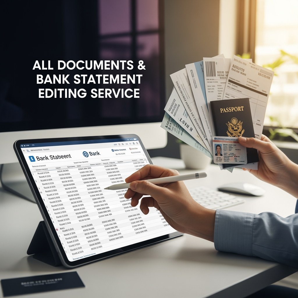 AI Design for All Documents & Bank Statement Editing Service