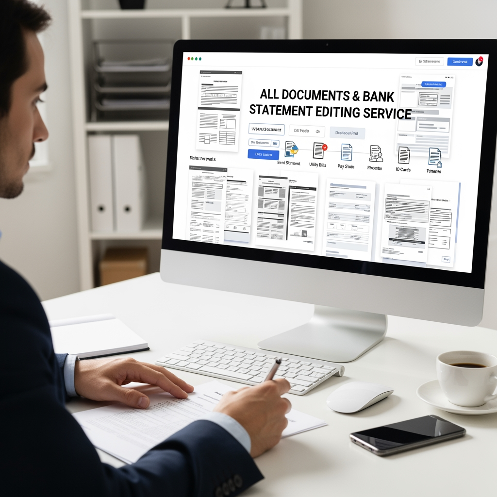 AI Design for All Documents & Bank Statement Editing Service