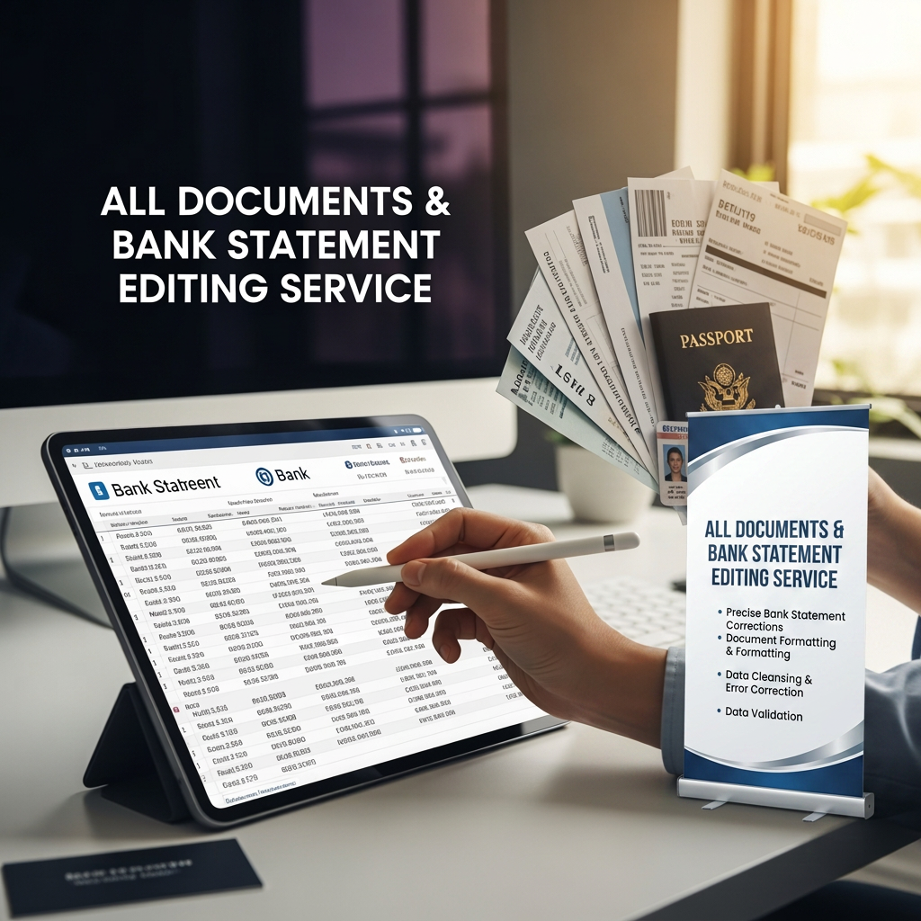 AI Design for All Documents & Bank Statement Editing Service