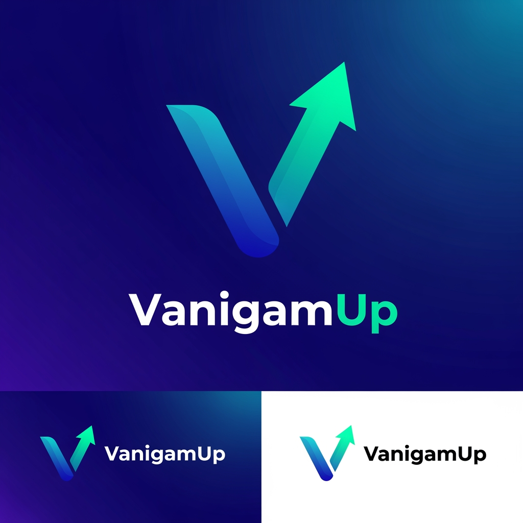 AI Design for i want to create a logo, adaptive icon, splash icon , foreground and bacground icon,  the brand name is VanigamUp