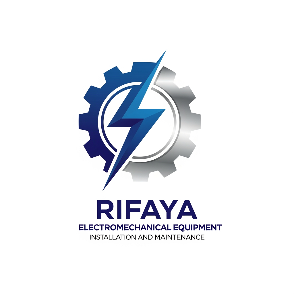 AI Design for i want to create a logo based on "RIFAYA ELECTROMECHANICAL EQUIPMENT INSTALLATION AND MAINTENANCE" this. this is a company which carries electronical and mechanical equipment . based o n this i need a logo for this company