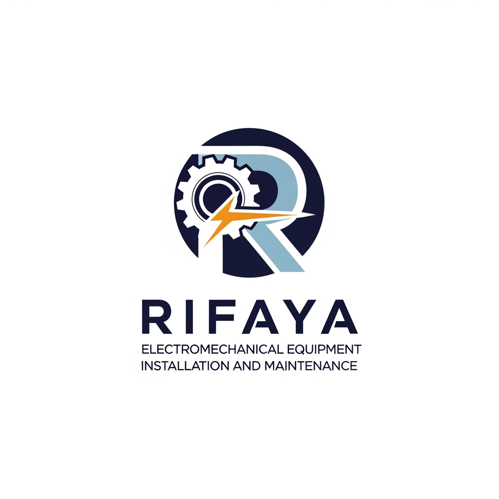 AI Design for i want to create a logo based on "RIFAYA ELECTROMECHANICAL EQUIPMENT INSTALLATION AND MAINTENANCE" this. this is a company which carries electronical and mechanical equipment . based o n this i need a logo for this company