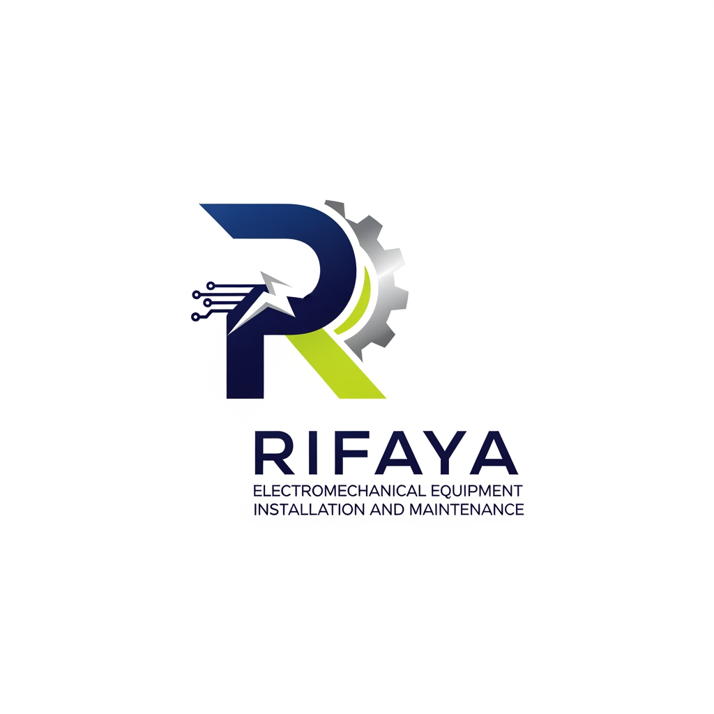 AI Design for i want to create a logo based on "RIFAYA ELECTROMECHANICAL EQUIPMENT INSTALLATION AND MAINTENANCE" this. this is a company which carries electronical and mechanical equipment . based o n this i need a logo for this company