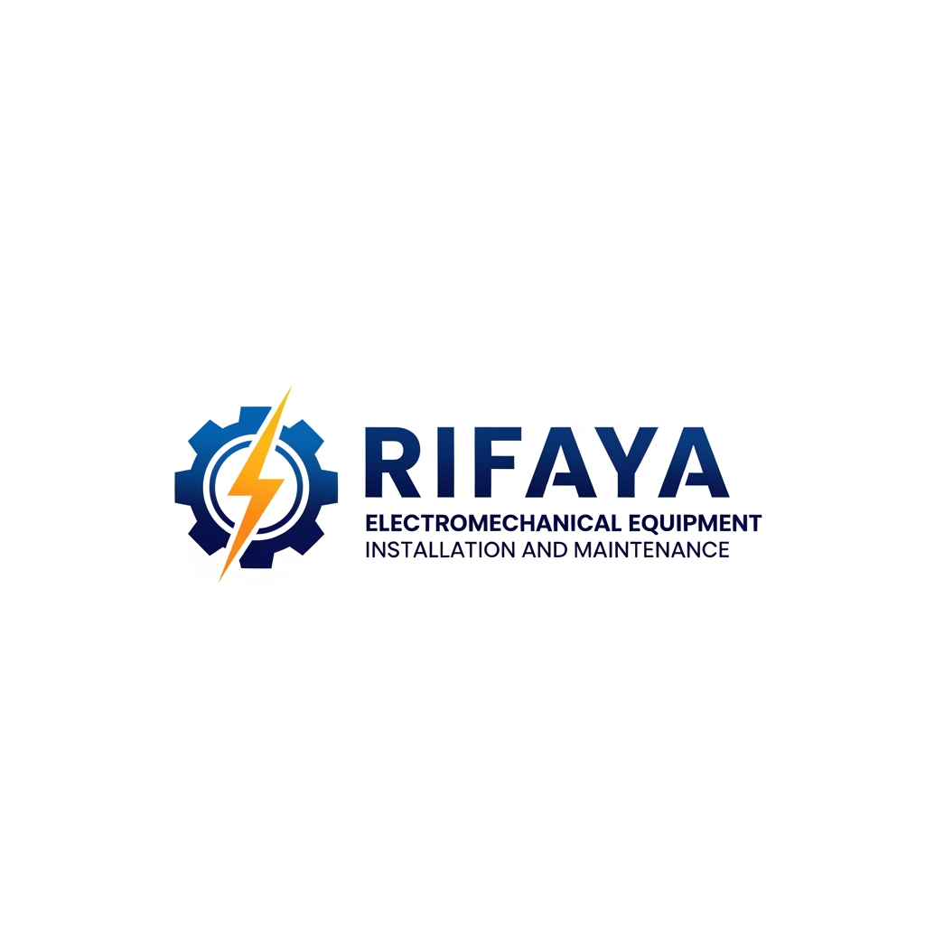 AI Design for i want to create a logo based on "RIFAYA ELECTROMECHANICAL EQUIPMENT INSTALLATION AND MAINTENANCE" this. this is a company which carries electronical and mechanical equipment . based o n this i need a logo for this company