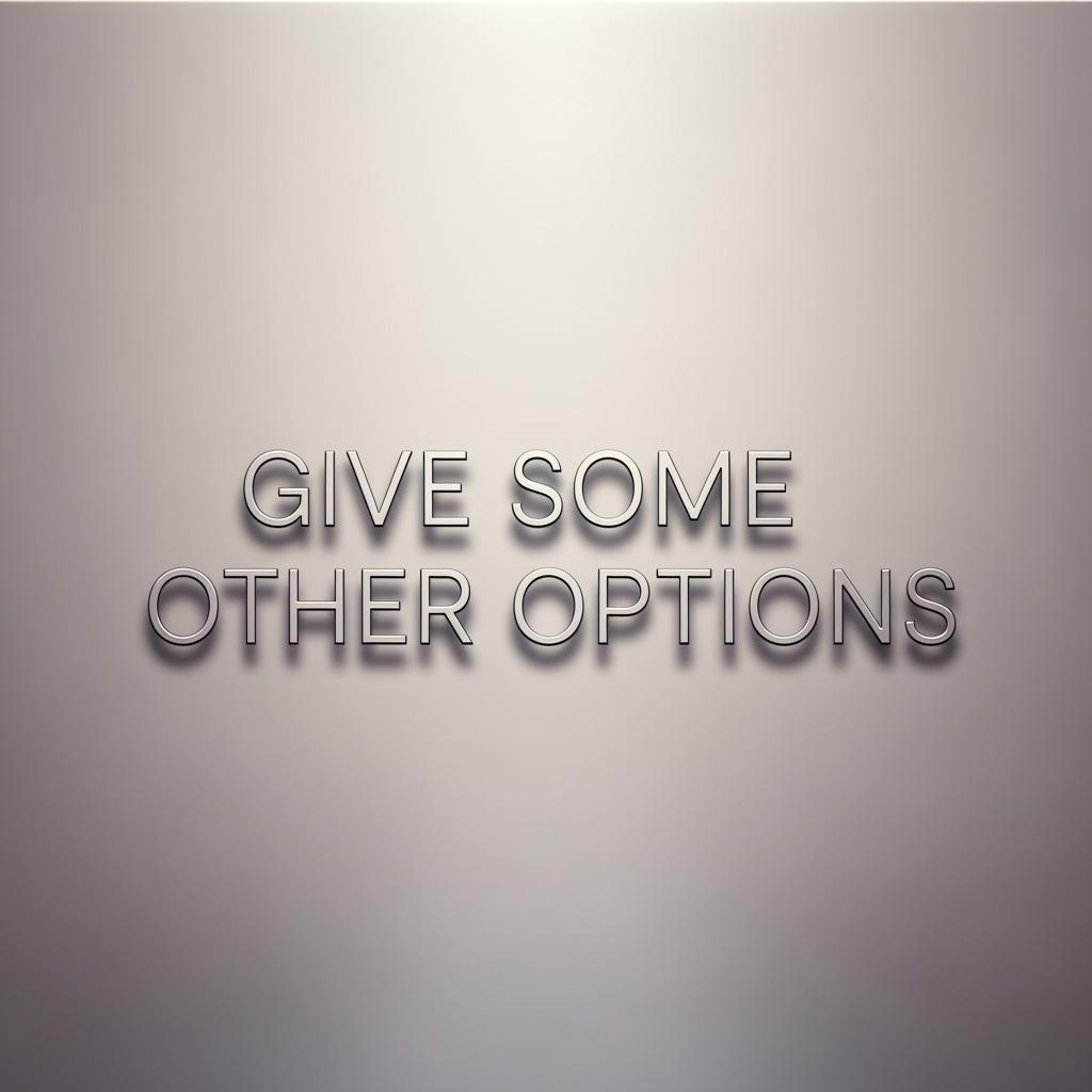 AI Design for give some other options