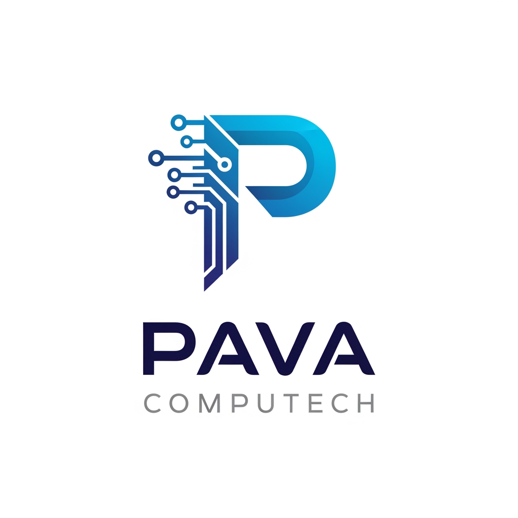 AI Design for make a logo of pava computech