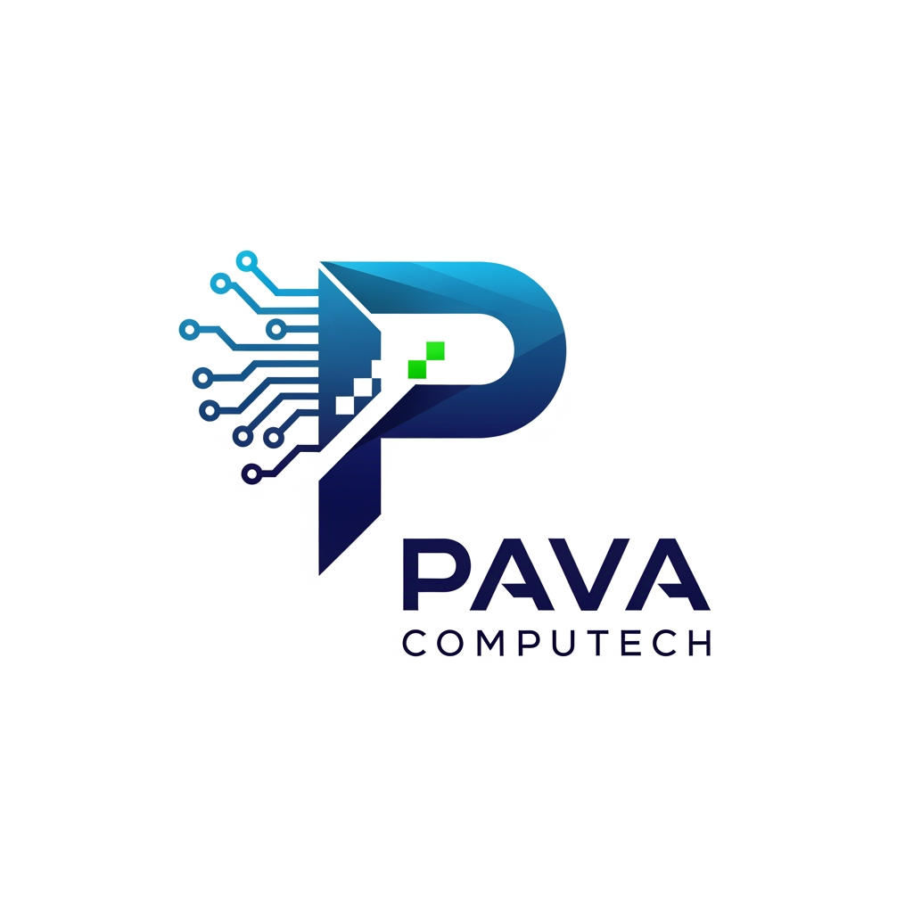 AI Design for make a logo of pava computech