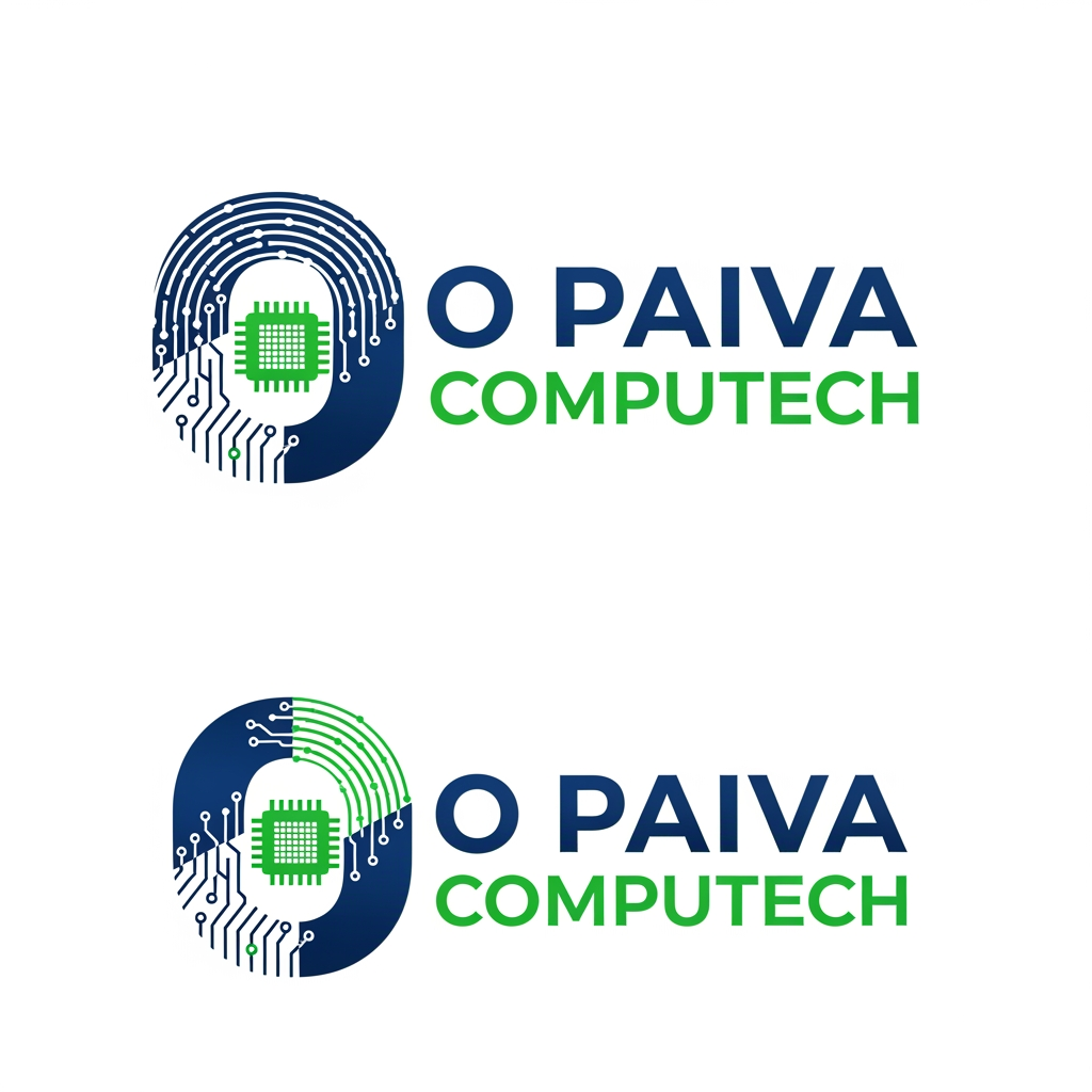 AI Design for make logo o paiva computech