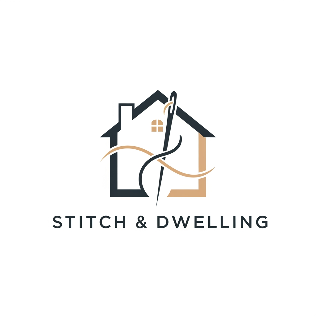 AI Design for make a logo for deigning clothes in home shape