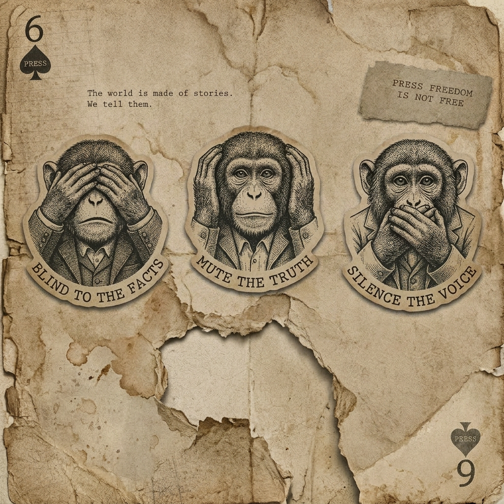 AI Design for make this a little rough, and let the half body show, only the monkey sticker shall be there