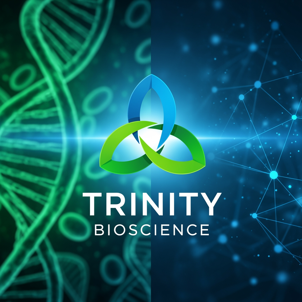 AI Design for use this image and give me the options for Trinity Bioscience