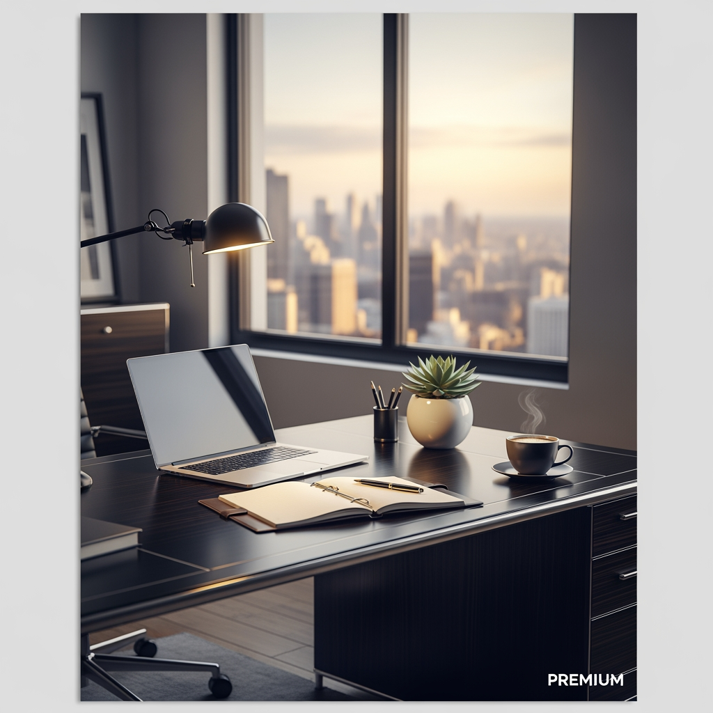 AI Design for make a poster of office in premium