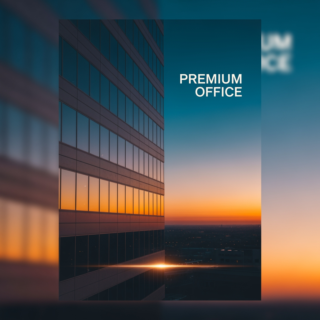 AI Design for make a poster of office in premium