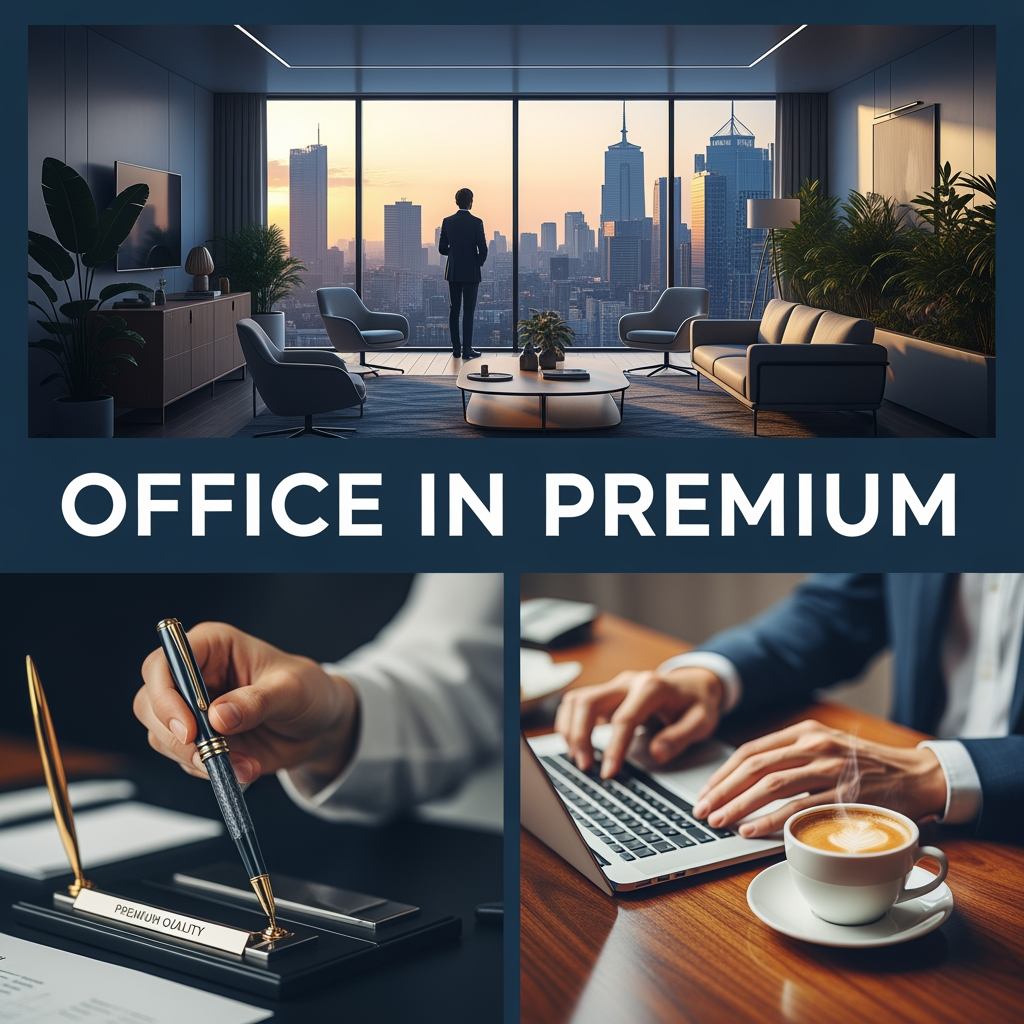 AI Design for make a poster of office in premium