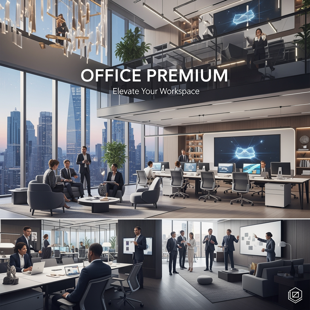 AI Design for make a poster of office in premium