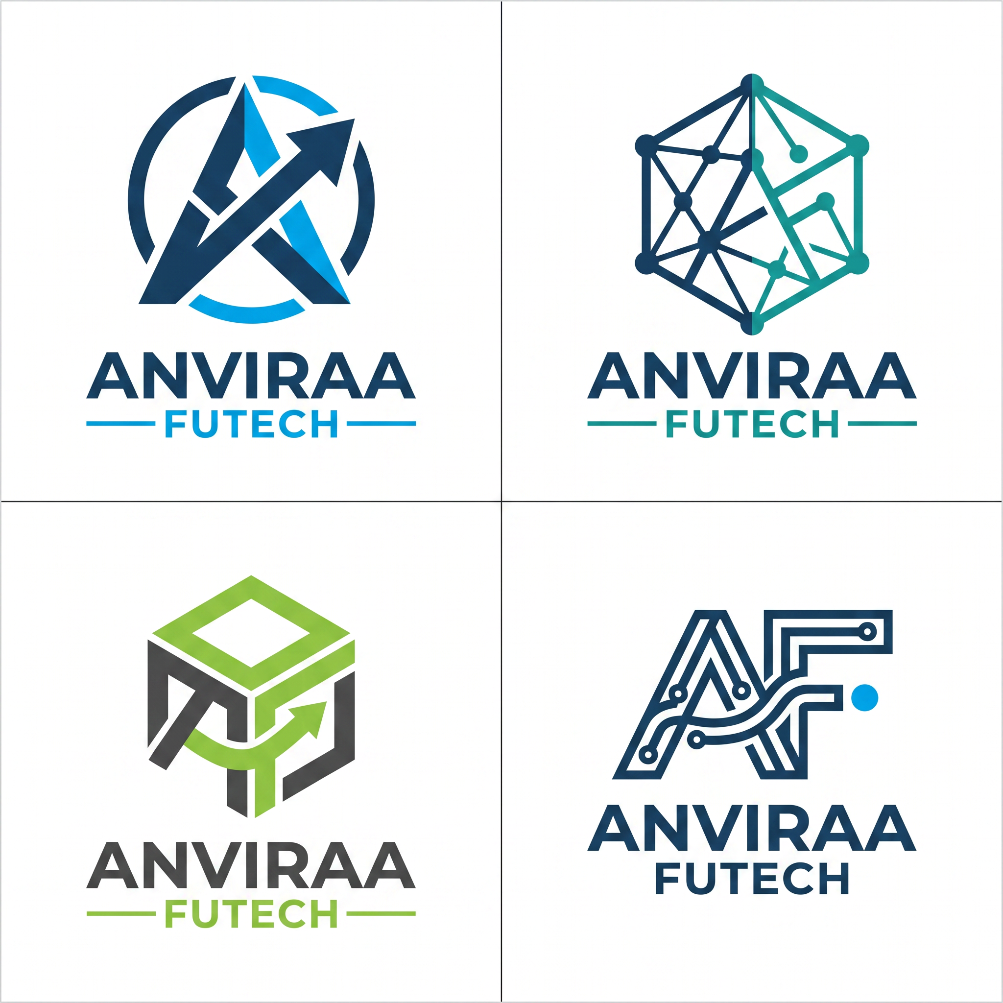 AI Design for Please conduct a comprehensive visual analysis of the uploaded reference images to identify the core design language, artistic aesthetics, and specific branding elements that define Anviraa Futech. Based on these observations, develop several innovative and distinct design concepts that evolve the current visual identity while strictly adhering to the established brand guidelines, color palettes, and stylistic nuances present in the provided source material. Ensure that each concept provides a fresh creative direction that feels authentic to the existing Anviraa Futech brand while maintaining a professional and high-quality aesthetic suitable for your future production needs.